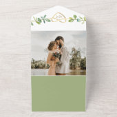 ユーカリエレガントプ結婚のQRコード オールインワン招待状 (外側)