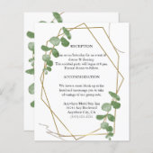 ユーカリエレガントプ結婚エンクロージャカード (正面/裏面)