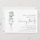 ユーカリエレガントプ結婚ス夕べパーティー 招待状 (正面)