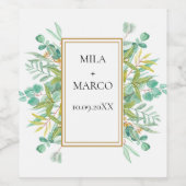 ユーカリエレガントプ葉ス ワインラベル (シングルラベル)