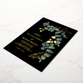 ユーカリエレガントプ葉ス 箔招待状 (回転した状態)