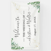 ユーカリエレガントプ葉タス結婚パーティー 横断幕 (縦)