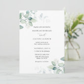 ユーカリエレガントモダンプタス結婚式招待状 招待状 (スタンド正面)