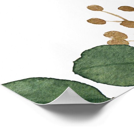 ユーカリエレガントリハーサルディナーウェルカム ポスター (角)