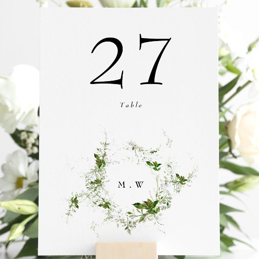 ユーカリエレガントリースモノグラエレガントム結婚ズ テーブルナンバー