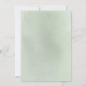 ユーカリエレガントーカリプスグリーンブライダルシャワー 招待状 (裏面)