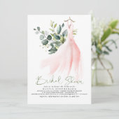ユーカリエレガントーカリプスグリーンブライダルシャワー 招待状 (スタンド正面)