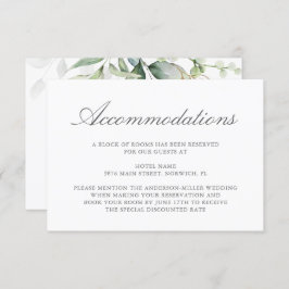 ユーカリエレガントーグリーンリー金ゴールド宿泊施設 エンクロージャーカード