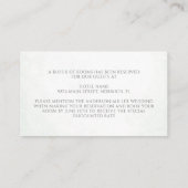 ユーカリエレガントーグリーンリー金ゴールド宿泊施設 エンクロージャーカード (裏面)