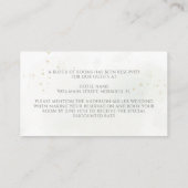 ユーカリエレガントーグリーンリー金ゴールド宿泊施設 エンクロージャーカード (裏面)