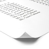 ユーカリエレガント庭園の結婚式シーティングチャート ポスター (角)