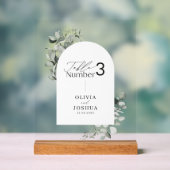 ユーカリエレガント植物表結婚数 アクリルサイン (ニュートラル)