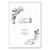 ユーカリエレガント植物表結婚数 テーブルナンバー (裏面)