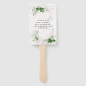 ユーカリエレガント素朴プ葉ピッ結婚ク ハンドファン (裏面)
