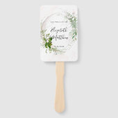 ユーカリエレガント素朴プ葉ピッ結婚ク ハンドファン (正面)