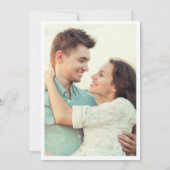 ユーカリエレガント赤面バラグリーンリー結婚ズ 招待状 (裏面)