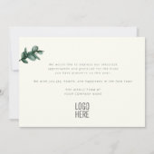 ユーカリエレガント金ゴールドフレームビジネスロゴ シーズンカード (裏面)