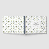 ユーカリエレガント・グリーン結婚リー ゲストブック (全面)