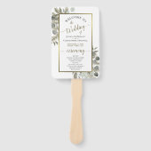 ユーカリエレガント&ゴールデンパイン結婚式 プログラム ハンドファン (正面)