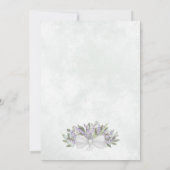 ユーカリエレガント&ラベンダーカソリッ結婚クス 招待状 (裏面)