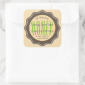 ユーカリカスタマイズパイニー瓶ラベル スクエアシール (バッグ)