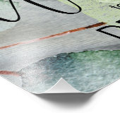 ユーカリカスタムプトゥス写真モダンの結婚サイン フォトプリント            (角)