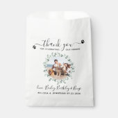 ユーカリカスタムプドッグ写真ありがとうありがとう結婚ペット フェイバーバッグ (正面)