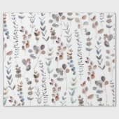 ユーカリカラフルプトゥス水彩色 ラッピングペーパー (フラット)