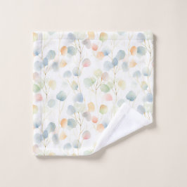 ユーカリカラフル属葉 ウォッシュタオル