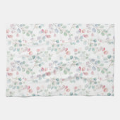 ユーカリカラフル属葉 キッチンタオル (横)