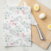 ユーカリカラフル属葉 キッチンタオル (四つ折り)