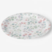 ユーカリカラフル属葉 ペーパープレート (アングル)