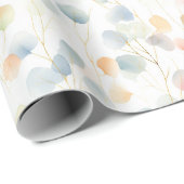 ユーカリカラフル属葉 ラッピングペーパー (ロールコーナー)