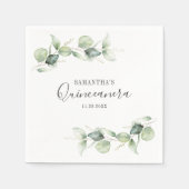 ユーカリキンセアニェラ15thバースデーパーティー紙 スタンダードカクテルナプキン (正面)