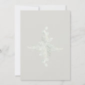 ユーカリクロスベージュ教会ウェディング 招待状 (裏面)