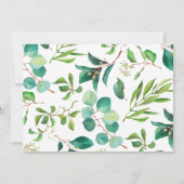 ユーカリクロス&フォトバプティスムサンキューカード 招待状 (裏面)