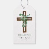 ユーカリクロス モダン洗礼 お礼 ギフトタグ (裏面)
