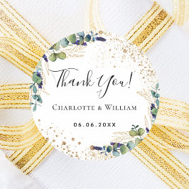 ユーカリグリッター感謝していユー ラウンドシール