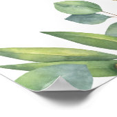 ユーカリグリーンのウェディングウェルカム ポスター (角)