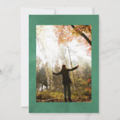 ユーカリグリーンのウェディング・セレブレーション・オブ・ライフ 案内状 (裏面)