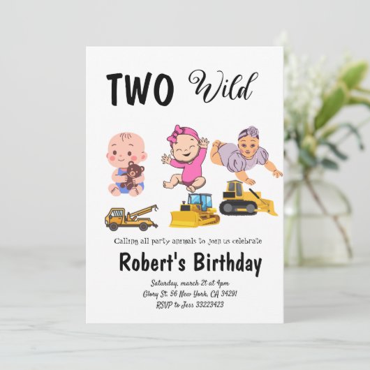 ユーカリグリーンのウェディング 招待状 (スタンド正面)