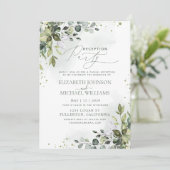 ユーカリグリーンの受付パーティー 招待状 (スタンド正面)