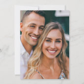 ユーカリグリーンウェディングドリームエレガントフォト セーブザデート (裏面)