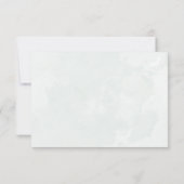 ユーカリグリーンウェディング出欠確認QRコード 出欠カード (裏面)