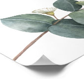 ユーカリグリーンウェルカムサイン ブライダルシャワー ポスター (角)