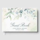 ユーカリグリーンエレガントブライダルシャワー ゲストブック (正面)