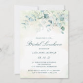 ユーカリグリーンエレガントブライダルランチョン 招待状 (正面)