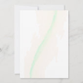 ユーカリグリーンシンプルリハーサルディナー 招待状 (裏面)