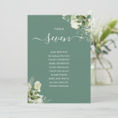 ユーカリグリーンフラワールームプラン卓番号 招待状 (スタンド正面)