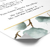 ユーカリグリーン ウェディング 席次表 サイン (角)